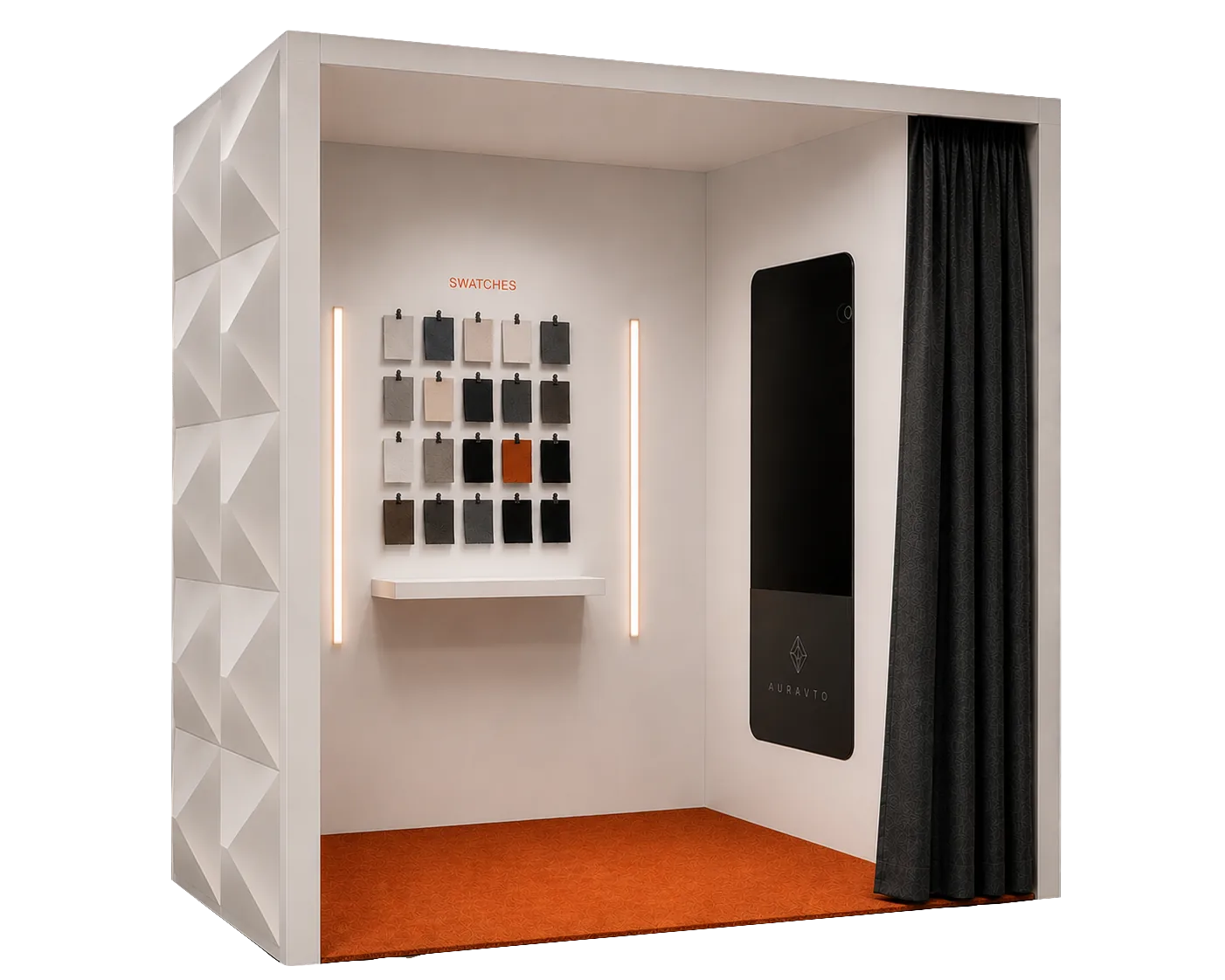 ORA Atrium — the booth that puts a brand on screens it does not own